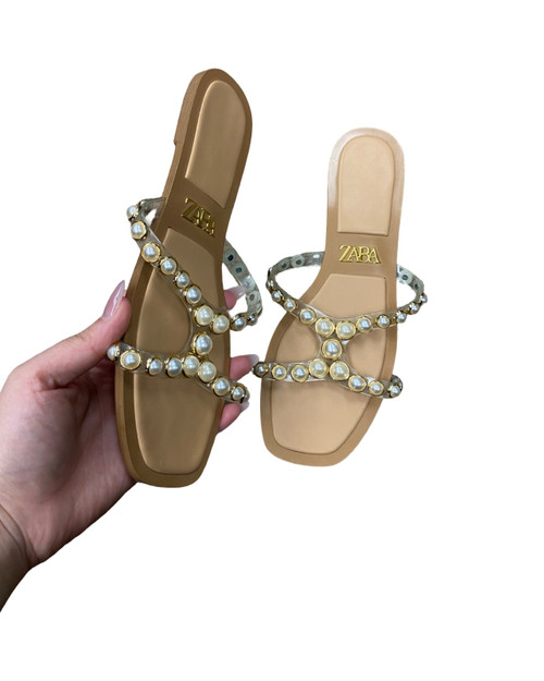 Vist Large View of Product Image Which is Used Zara Flip Flops 7.5