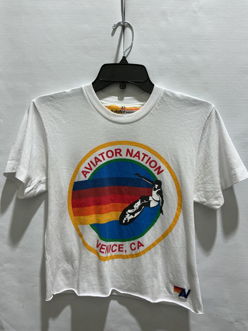 Vist Large View of Product Image Which is Aviator Nation Short Sleeve Top XS-0/2