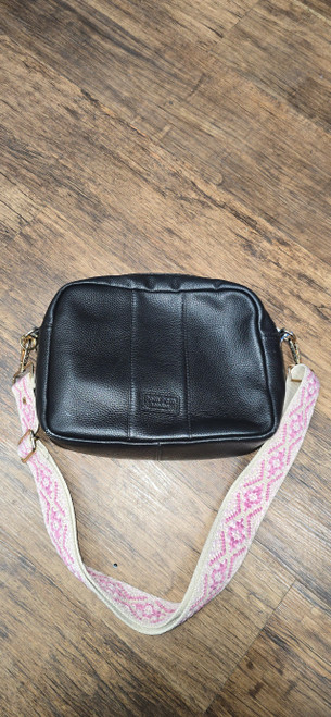 Vist Large View of Product Image Which is Used Pom Pom Large Leather Handbag