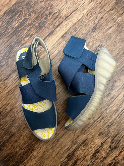 Vist Large View of Product Image Which is Used Fly London Wedge Sandals 6