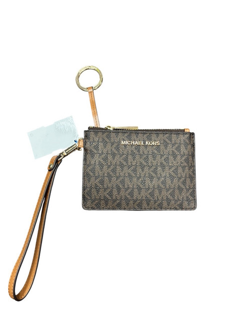 Vist Large View of Product Image Which is Used Michael Kors Leather Wristlet