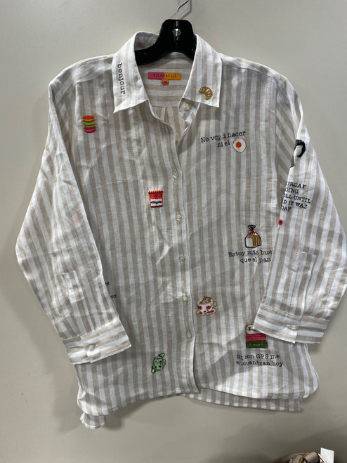Vist Large View of Product Image Which is Used Unbranded Long Sleeve Top M-8/10