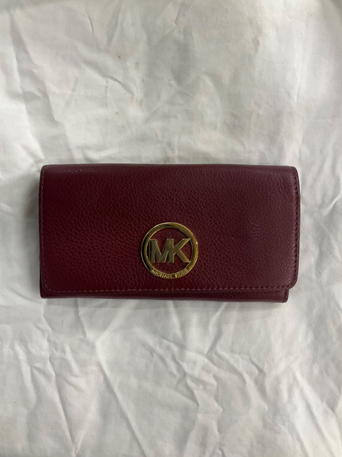 Vist Large View of Product Image Which is Used Michael Michael Kors Leather Wallet