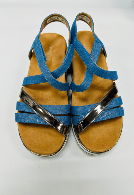 Vist Large View of Product Image Which is Used Vionic Wedge Sandals 8.5