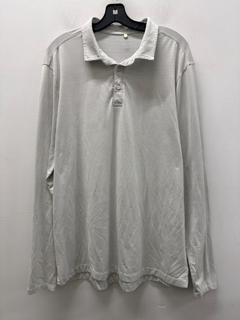 Vist Large View of Product Image Which is Used Lululemon Athletica Light Grey Mens Active Long Sleeve L