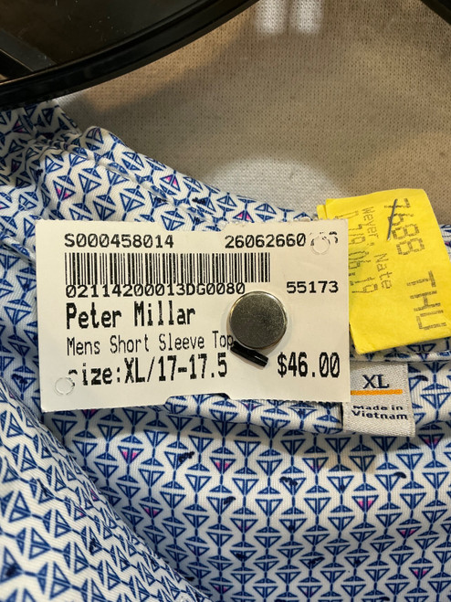 Vist Large View of Product Image Which is Used Peter Millar Mens Short Sleeve Top XL/17-17.5