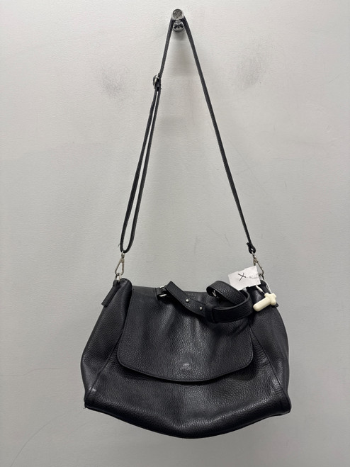 Vist Large View of Product Image Which is Used Black Simons Large Leather Handbag