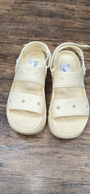 Vist Large View of Product Image Which is Used Crocs Wedge Sandals 10