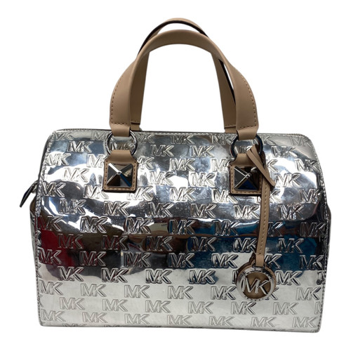 Vist Large View of Product Image Which is Used Michael Kors Grayson Metallic Bag