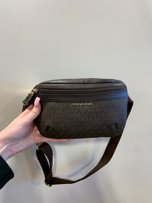Vist Large View of Product Image Which is Used Michael Michael Kors Small Leather Handbag