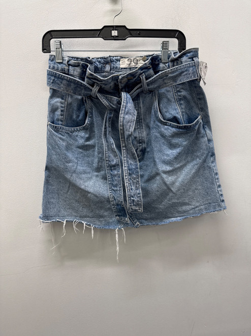 Vist Large View of Product Image Which is Used Blue Free People Short Denim Skirt 8-29