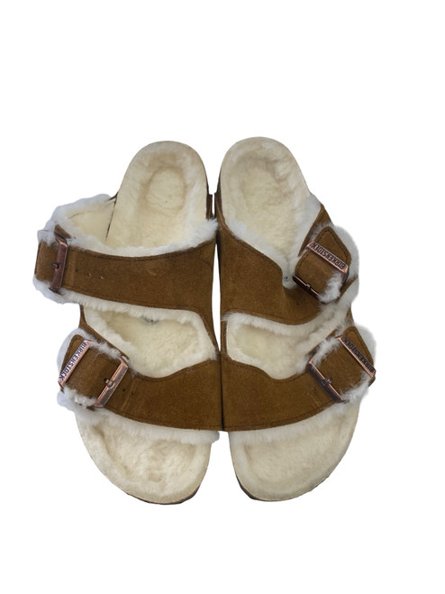 Vist Large View of Product Image Which is Used Birkenstock Wedge Sandals 9