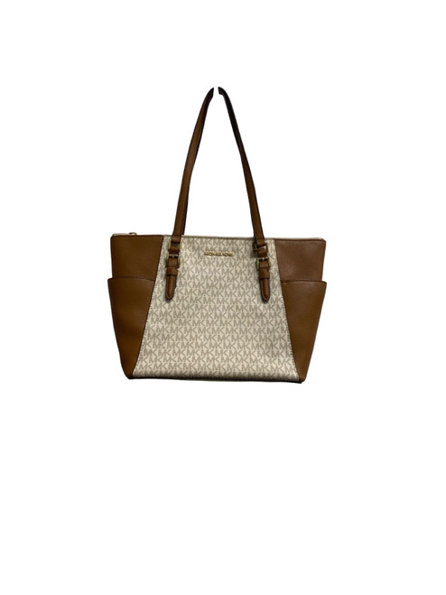 Vist Large View of Product Image Which is Used Michael Michael Kors Large Leather Handbag