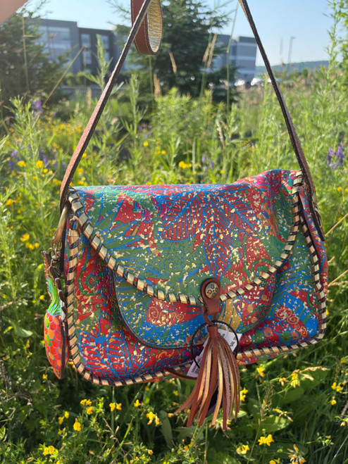 Vist Large View of Product Image Which is Used Patricia Nash Large Leather Handbag