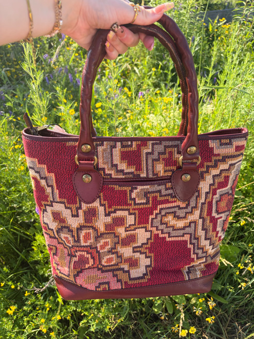 Vist Large View of Product Image Which is Used Patricia Nash Xlarge Leather Handbag