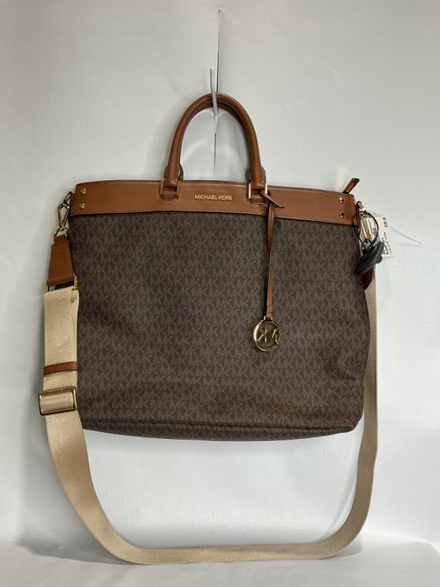 Vist Large View of Product Image Which is Used Michael Kors Large Leather Handbag