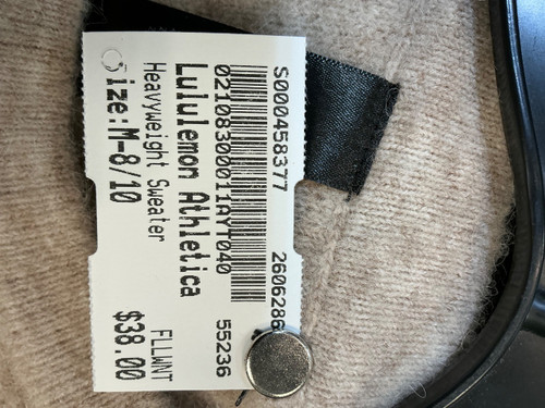 Vist Large View of Product Image Which is Used Lululemon Athletica Heavyweight Sweater M-8/10