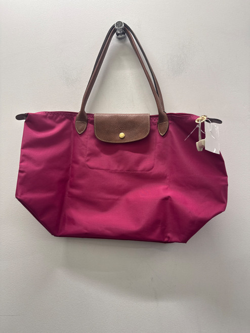 Vist Large View of Product Image Which is Used Pink Longchamp Large Handbag