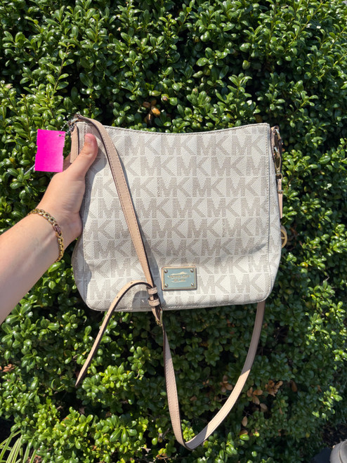 Vist Large View of Product Image Which is Used Michael Kors Leather Crossbody