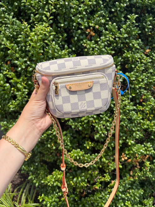 Vist Large View of Product Image Which is Used Louis Vuitton Leather Bum Bag.