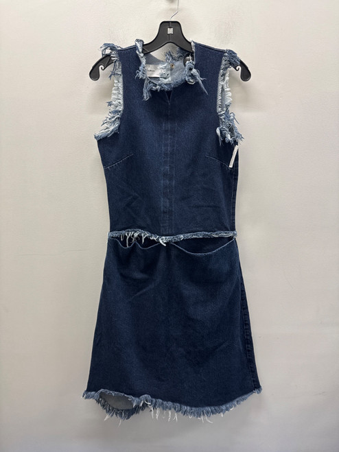 Vist Large View of Product Image Which is Used Blue Denim Marques Almeida Long Dress B S-4/6