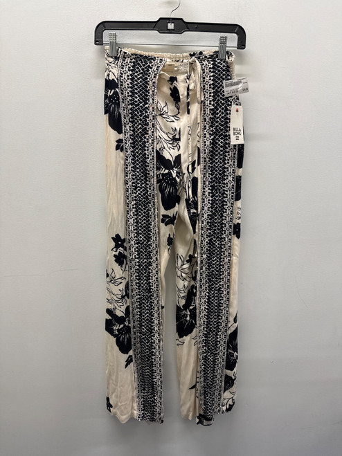 Vist Large View of Product Image Which is Used NWT Black & Beige Billabong Casual Pant M 8-10/28-30