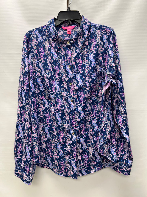 Vist Large View of Product Image Which is Used Lilly Pulitzer Long Sleeve Top XL-16
