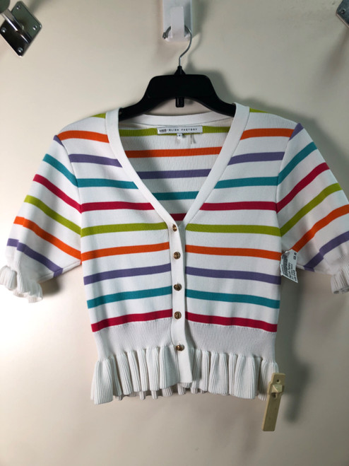 Vist Large View of Product Image Which is Used English Factory Short Sleeve Sweater S-4/6