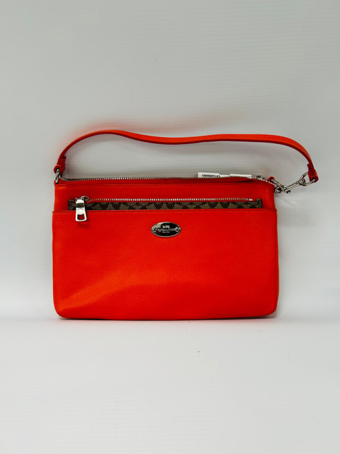 Vist Large View of Product Image Which is Used Coach Leather Wristlet