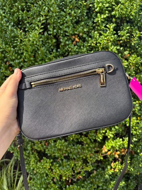 Vist Large View of Product Image Which is Used Michael Michael Kors Small Leather Crossbody