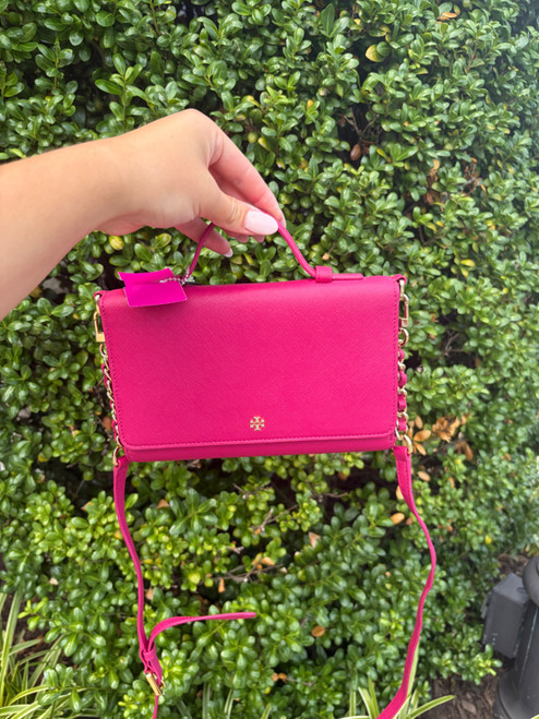 Vist Large View of Product Image Which is Used Tory burch Small Leather Handbag
