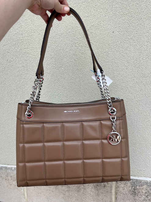 Vist Large View of Product Image Which is Used Michael Kors Large Leather Handbag