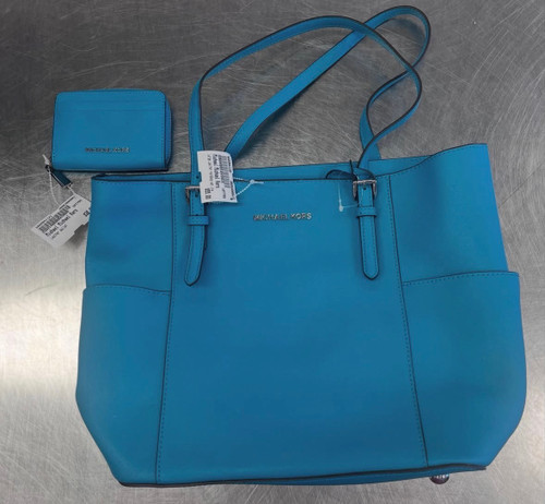Vist Large View of Product Image Which is Used Michael Michael Kors Large Leather Handbag