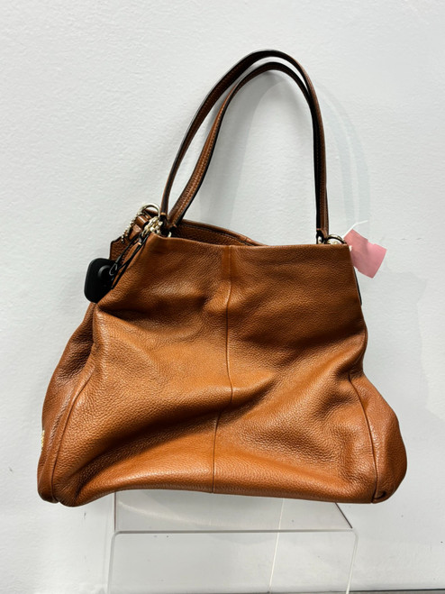 Vist Large View of Product Image Which is Used Coach Large Leather Handbag