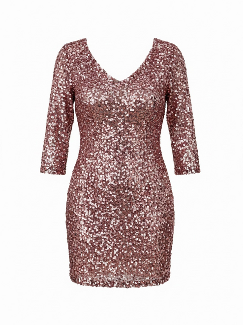 Vist Large View of Product Image Which is Scala Short Sequin Dress F M-8/10