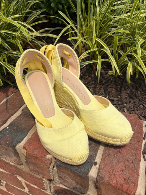 Vist Large View of Product Image Which is Used Stuart Weitzman Wedge Sandals