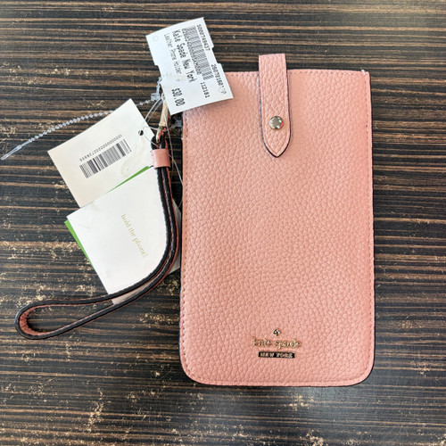 Vist Large View of Product Image Which is Used Kate Spade New York Leather Wristlet