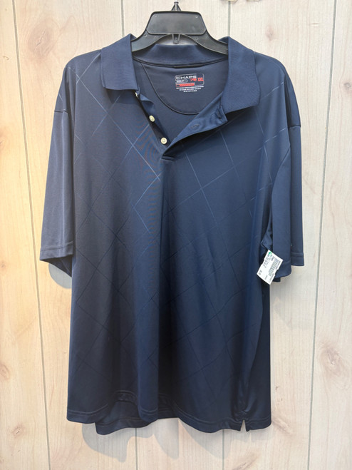 Vist Large View of Product Image Which is Used Chaps Mens Short Sleeve Top 2X/18-18.5
