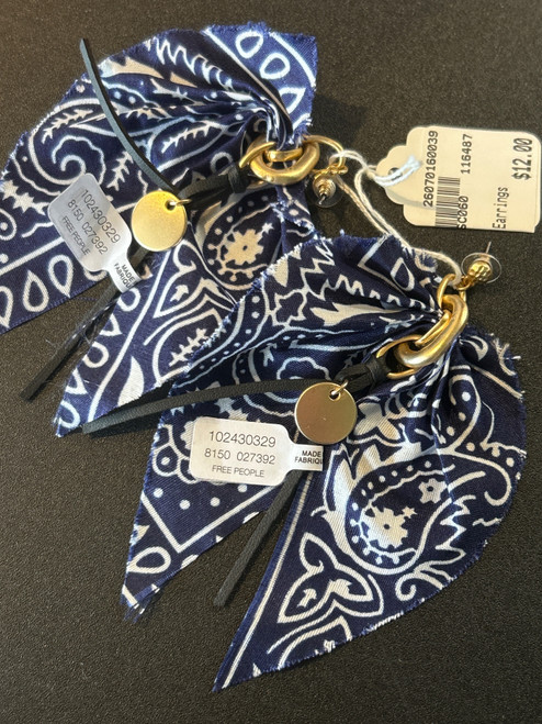 Vist Large View of Product Image Which is Used Free People fabric bow Earrings