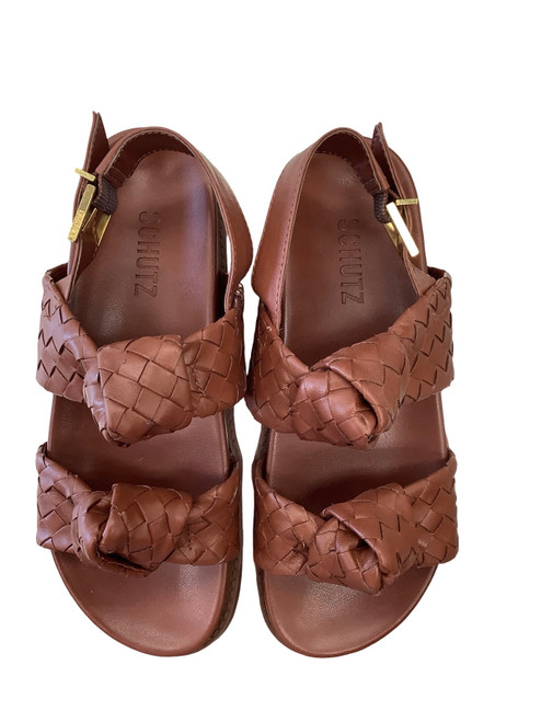 Vist Large View of Product Image Which is Used Unbranded Wedge Sandals 5.5