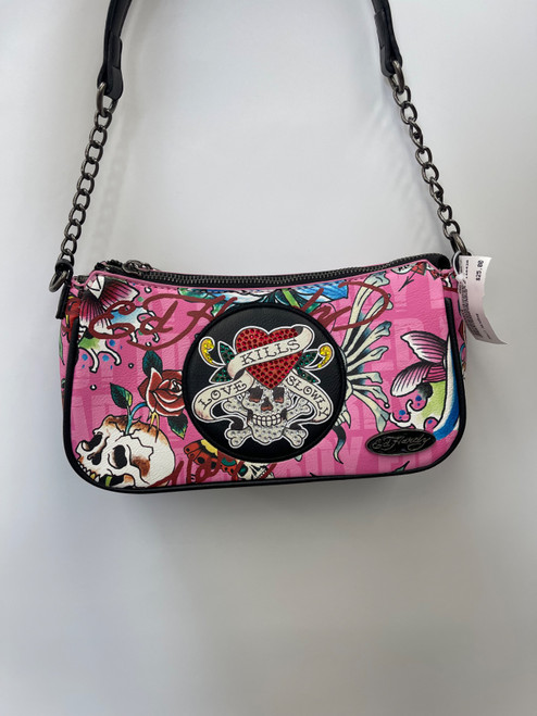 Vist Large View of Product Image Which is Used Ed Hardy Small Handbag