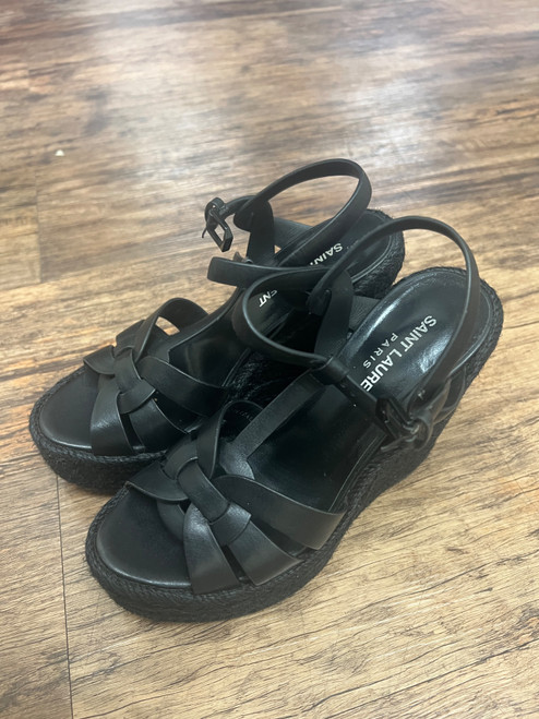 Vist Large View of Product Image Which is Used Saint Laurent tribute  Wedge Sandals 5.5