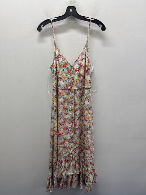 Vist Large View of Product Image Which is Used Floral Multicolour Rails Long Dress B M-8/10