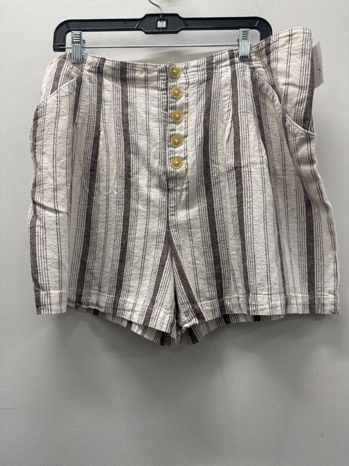 Vist Large View of Product Image Which is Used White/Brown Anthropologie Shorts 14-32
