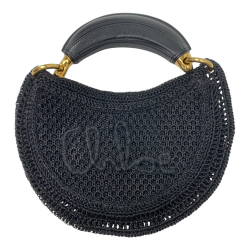 Vist Large View of Product Image Which is Used Chloe Summer Banana Raffia Hobo Bag 