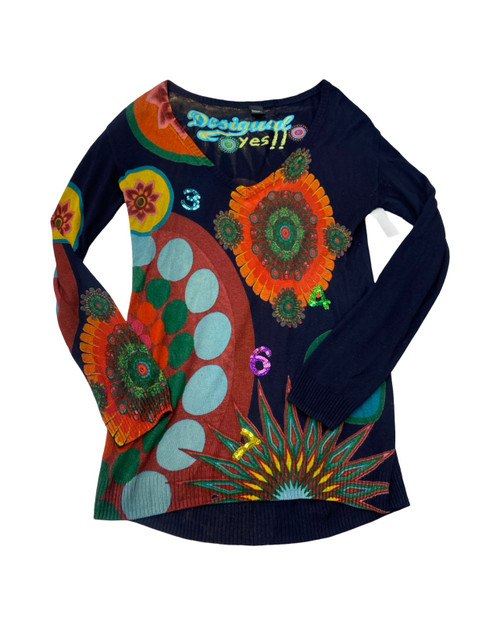Vist Large View of Product Image Which is Used Desigual Lightweight Sweater S-4/6