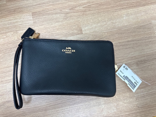 Vist Large View of Product Image Which is Used Coach Leather Wristlet