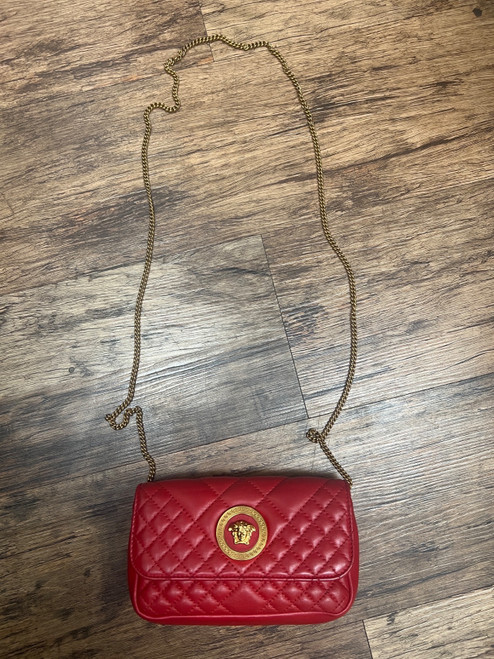 Vist Large View of Product Image Which is Used Versace Small Leather Handbag