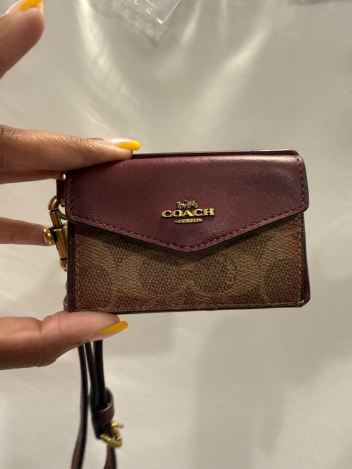 Vist Large View of Product Image Which is Used Coach Red Wristlet