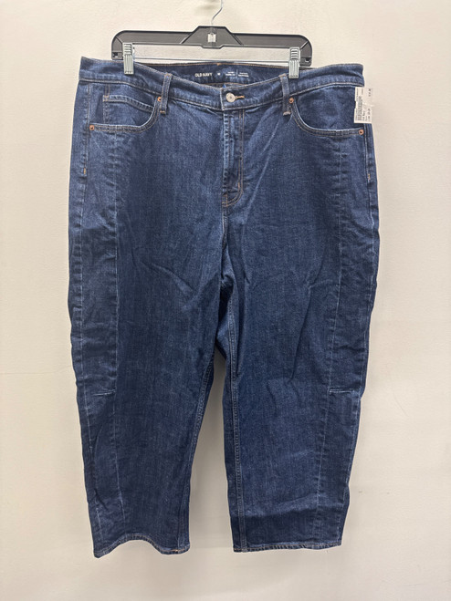 Vist Large View of Product Image Which is Used Blue Old Navy Barrel Leg Denim 18-34